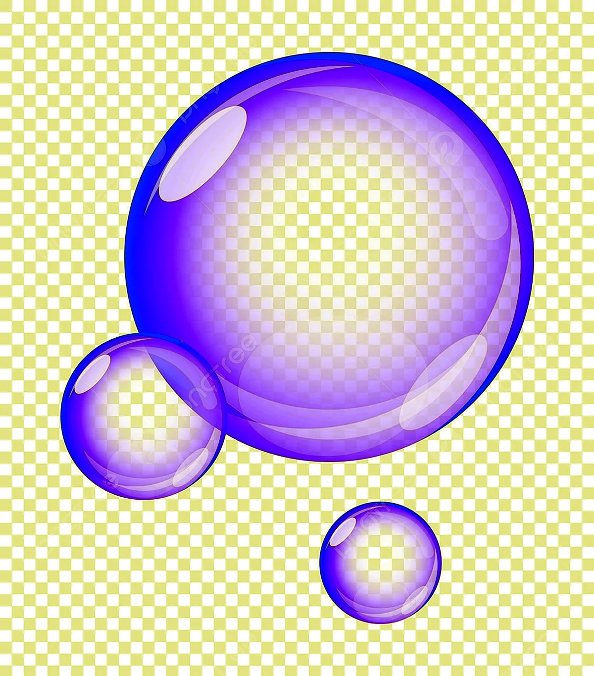 Мыльные пузыри на белом фоне
