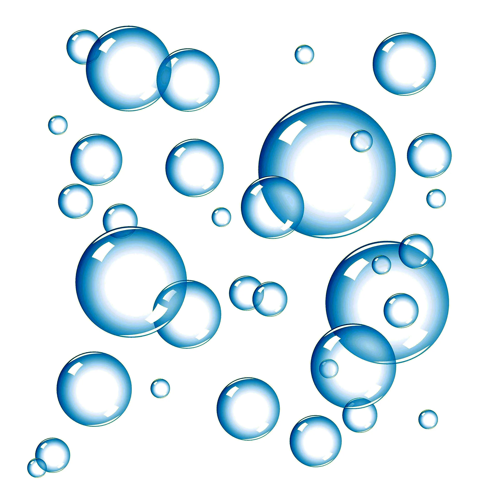 Мыльные пузыри на прозрачном фоне