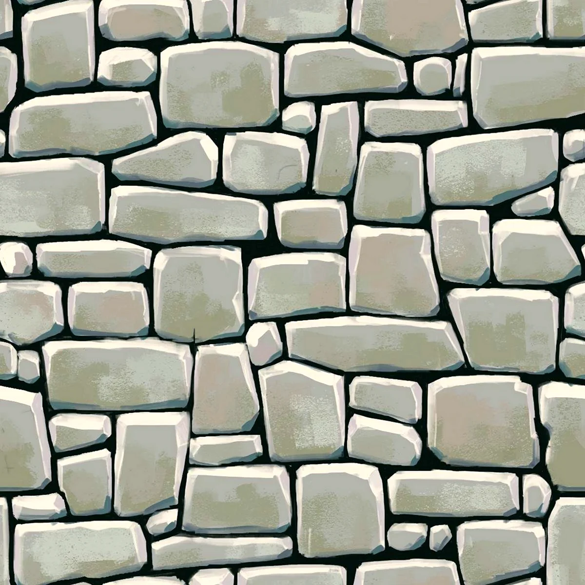 Нарисованная каменная кладка