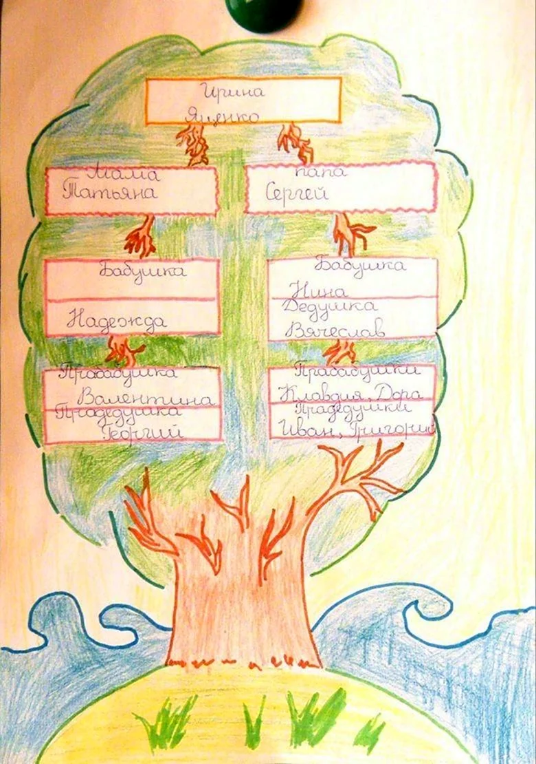 Нарисуйте родословное дерево своей семьи
