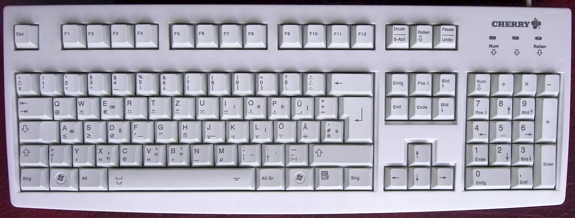 Немецкая раскладка клавиатуры