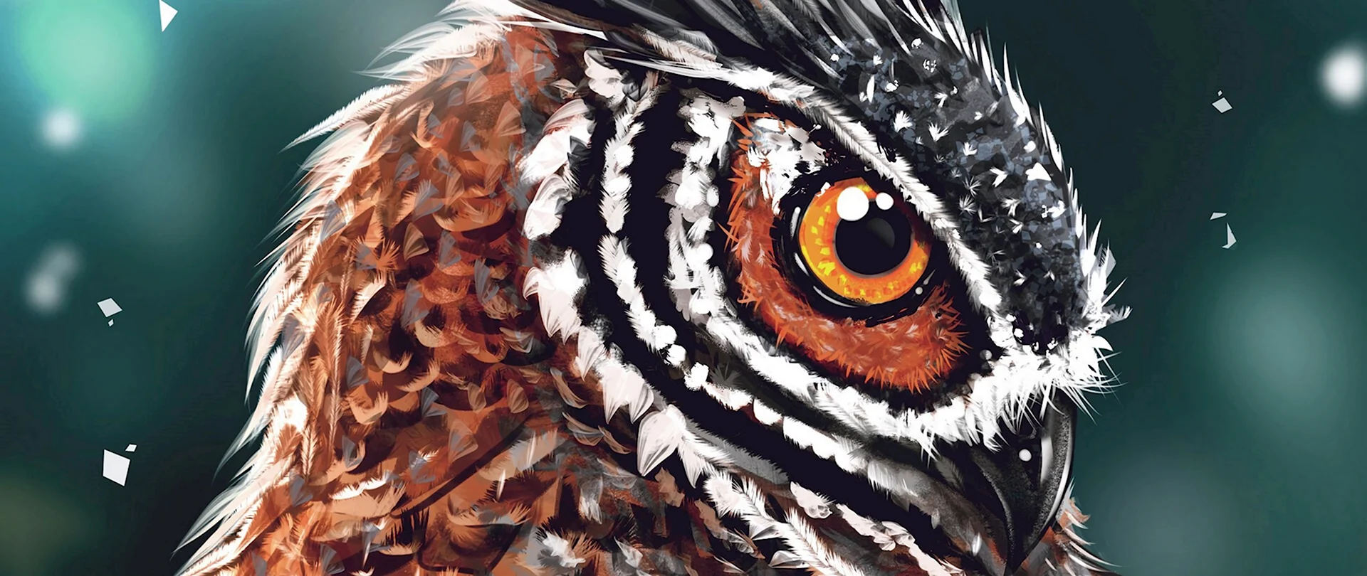 Необычные глаза птиц арт