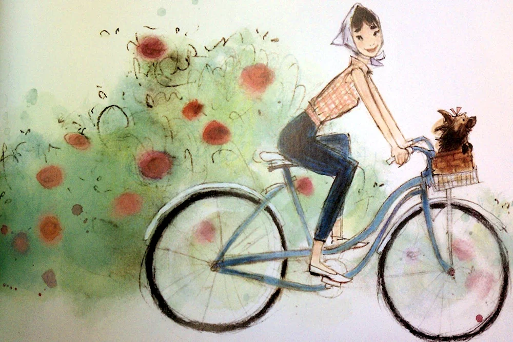 Необычный велосипед рисунок