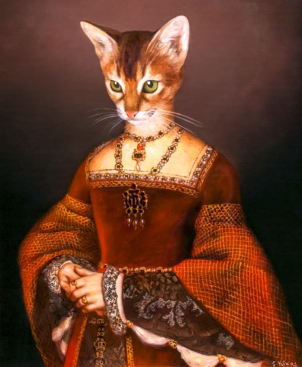 Никас Сафронов портреты кошек