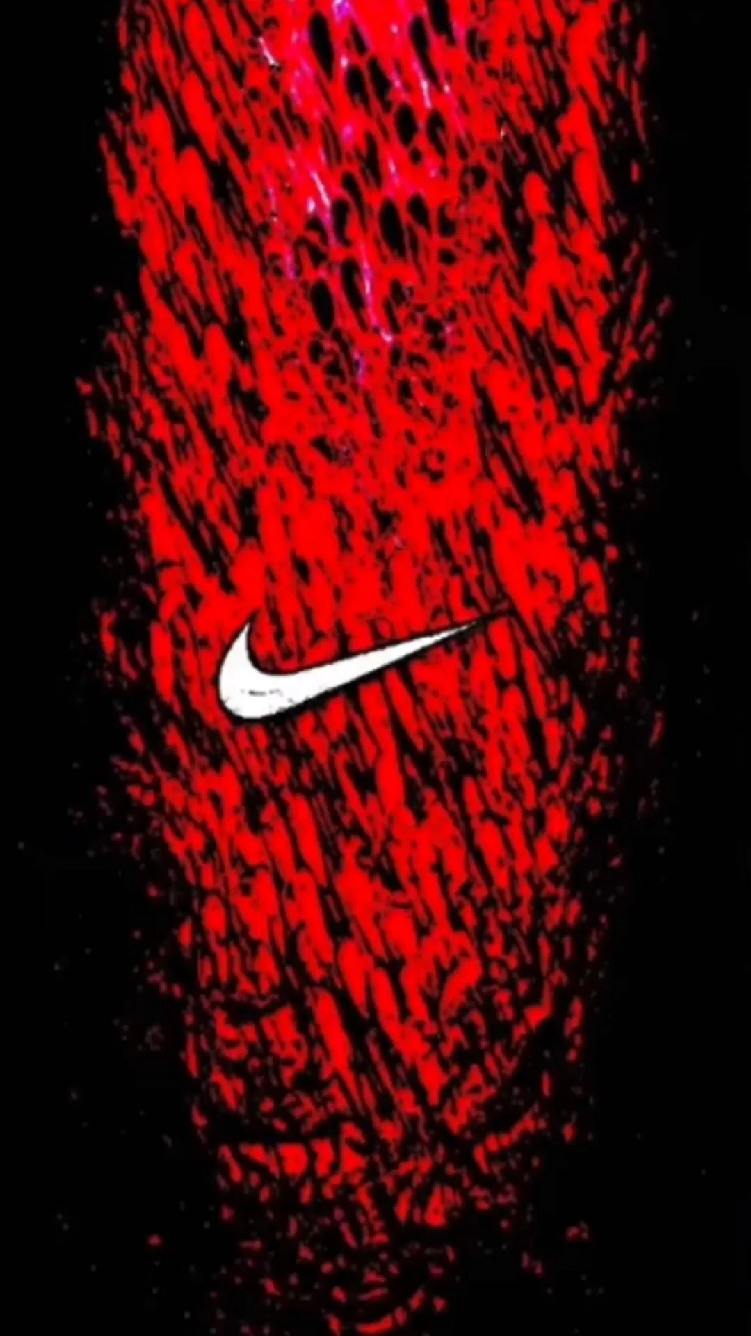Nike на Красном фоне