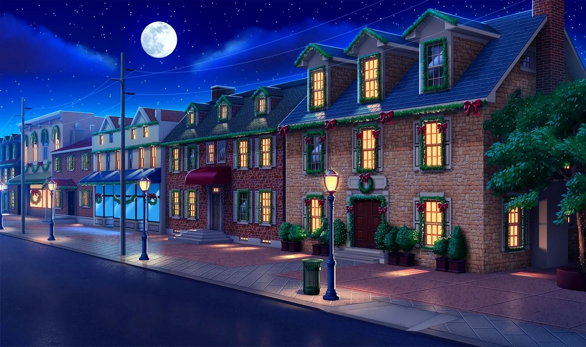 Ночь дом улица
