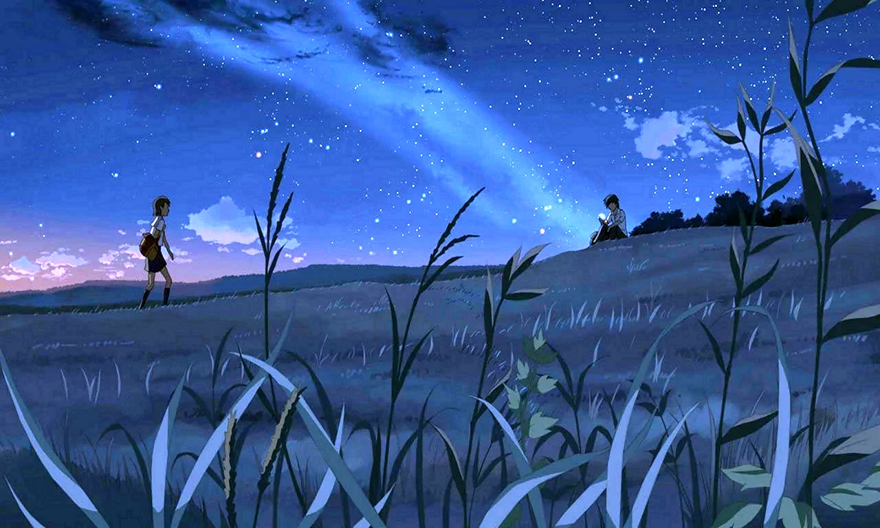 Ночное поле аниме