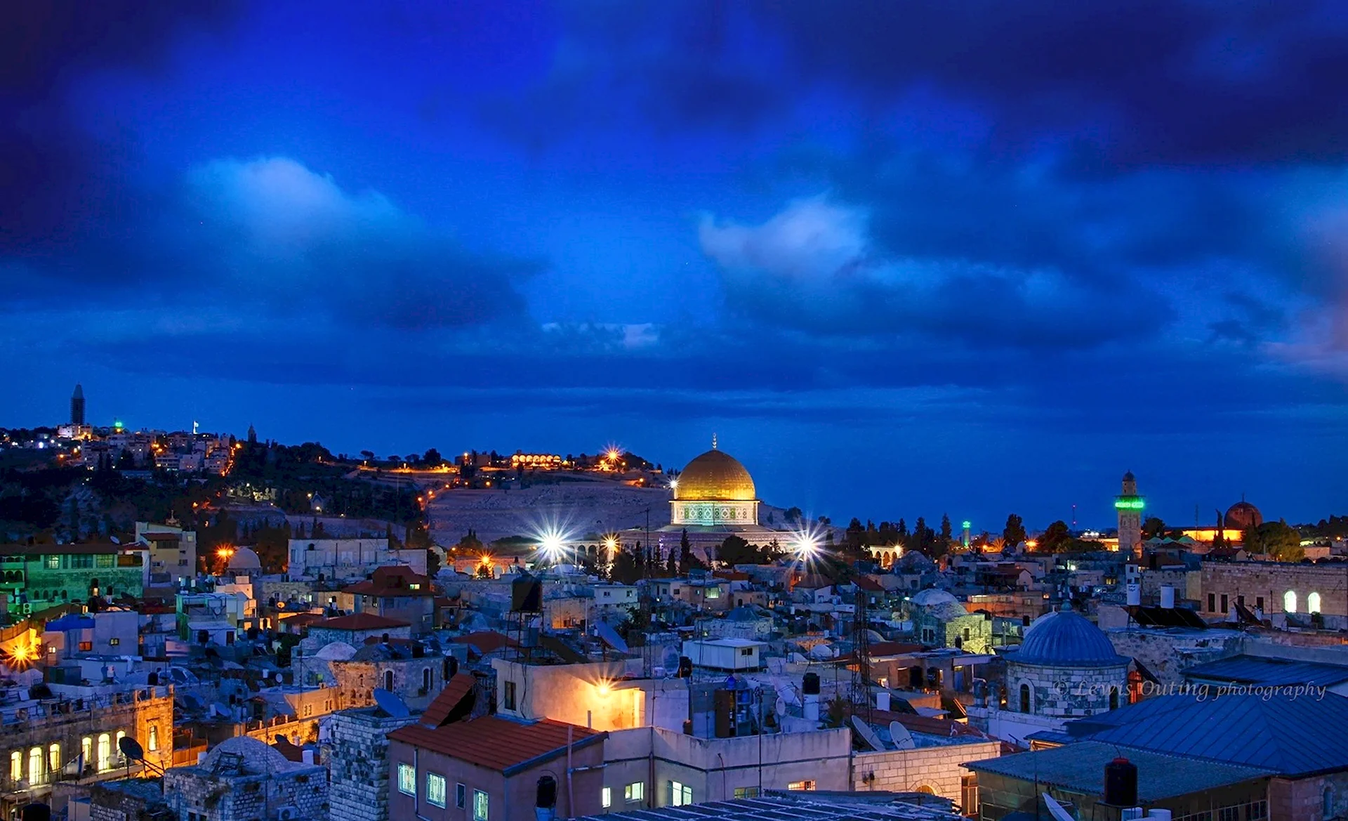 Ночной Иерусалим старый город