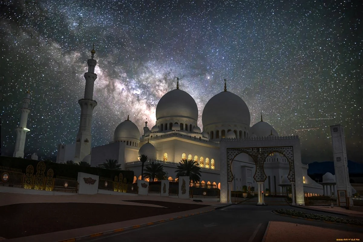 Ночной Ташкент мечеть