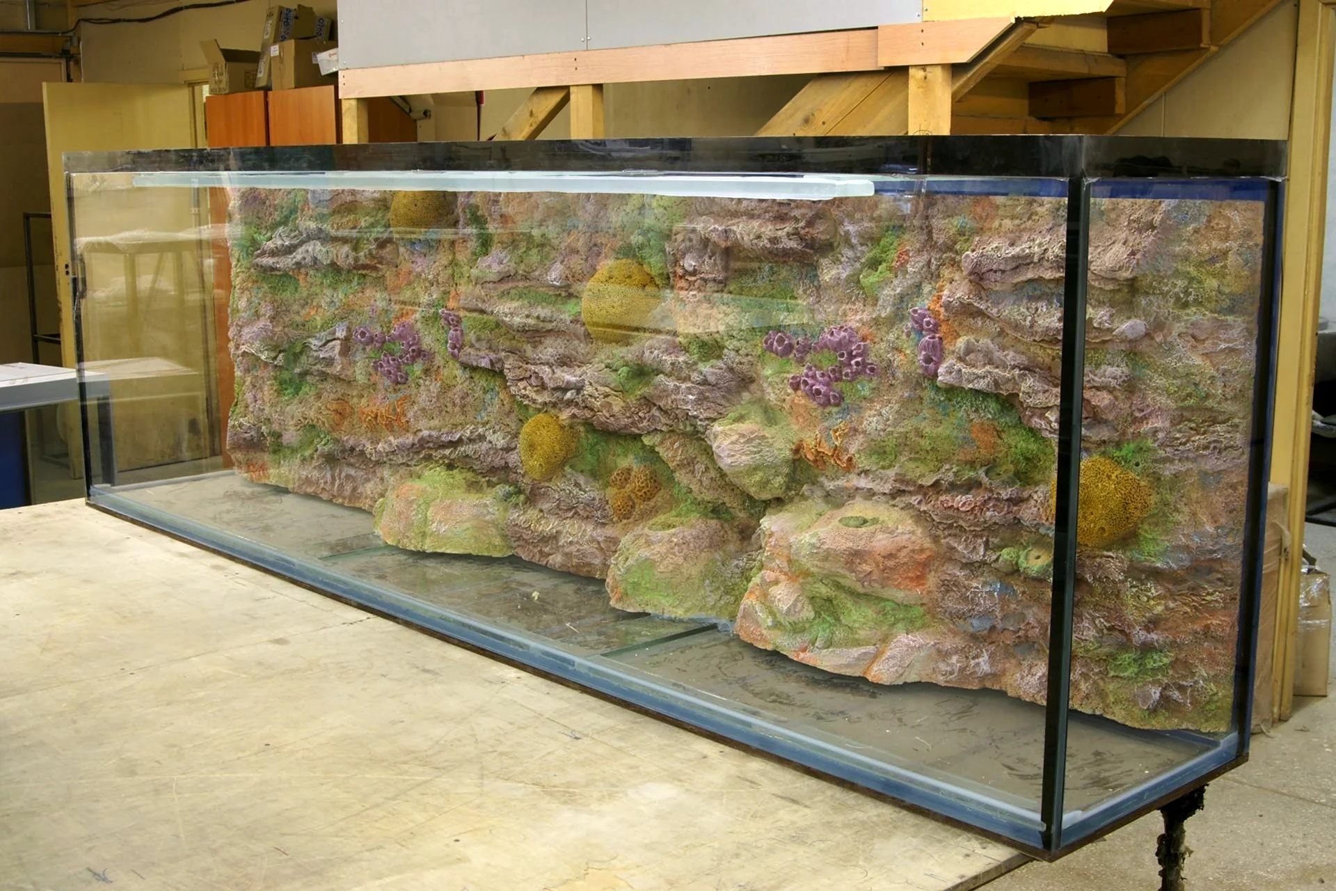 Объемный задний фон для аквариума