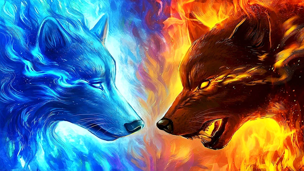 Огненный волк фэнтези