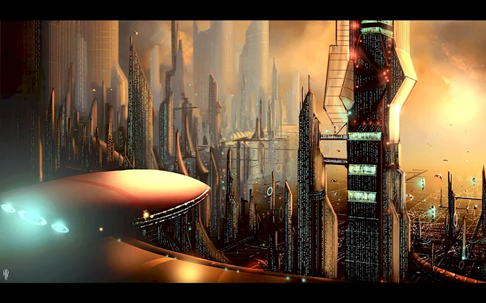 Огромный город будущего