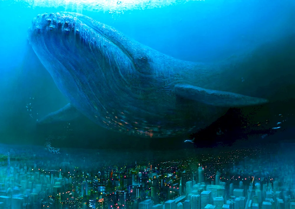 Огромный кит