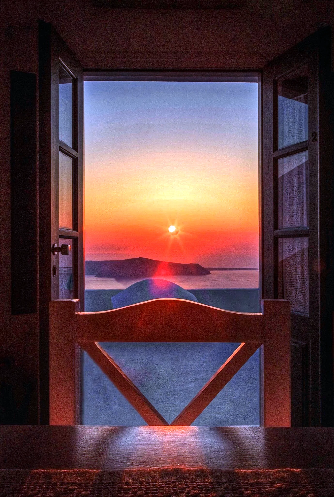 Окно с красивым видом