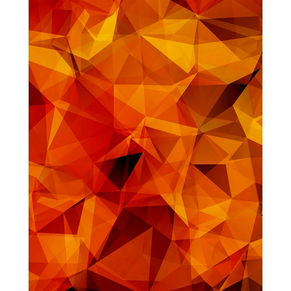 Оранжевые треугольники принт