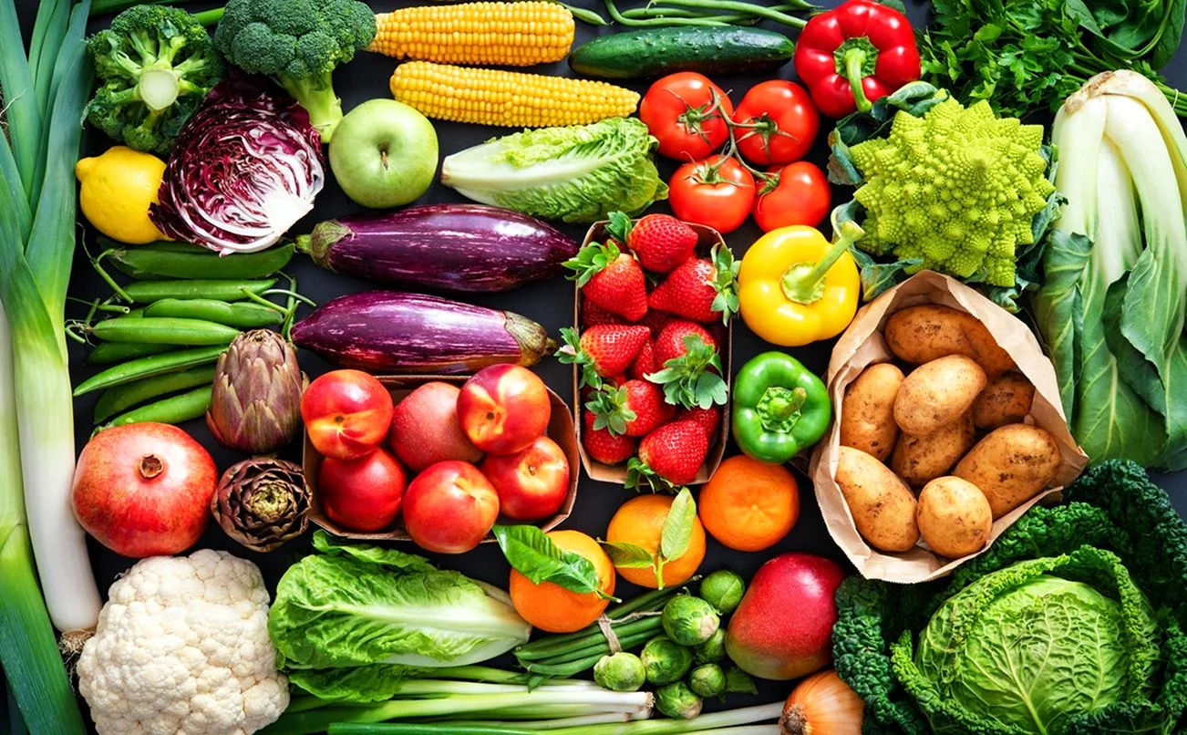 Органические фрукты и овощи