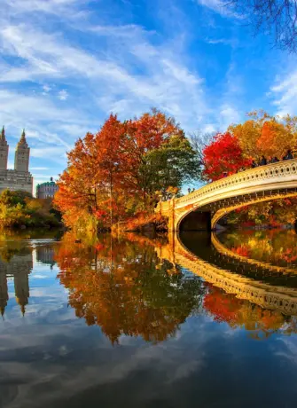 Осень в Нью-Йорке Центральный парк