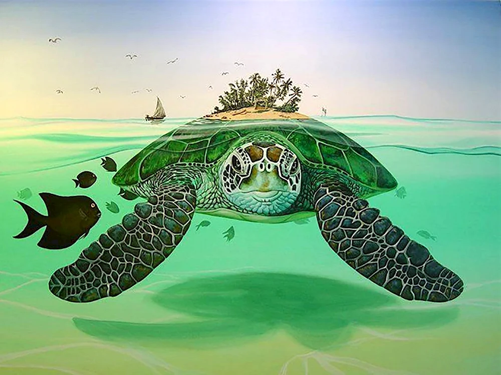Остров черепах Turtle Island Маврикий