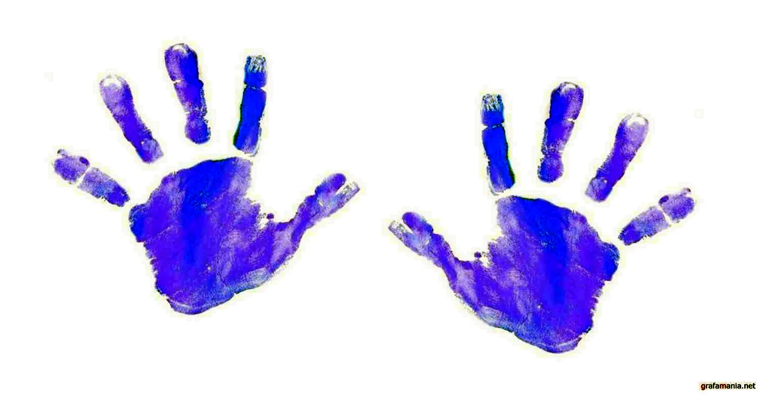 Отпечаток руки ребенка