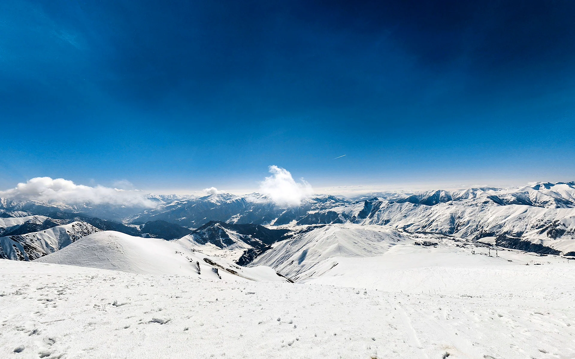 Панорама Гудаури горы