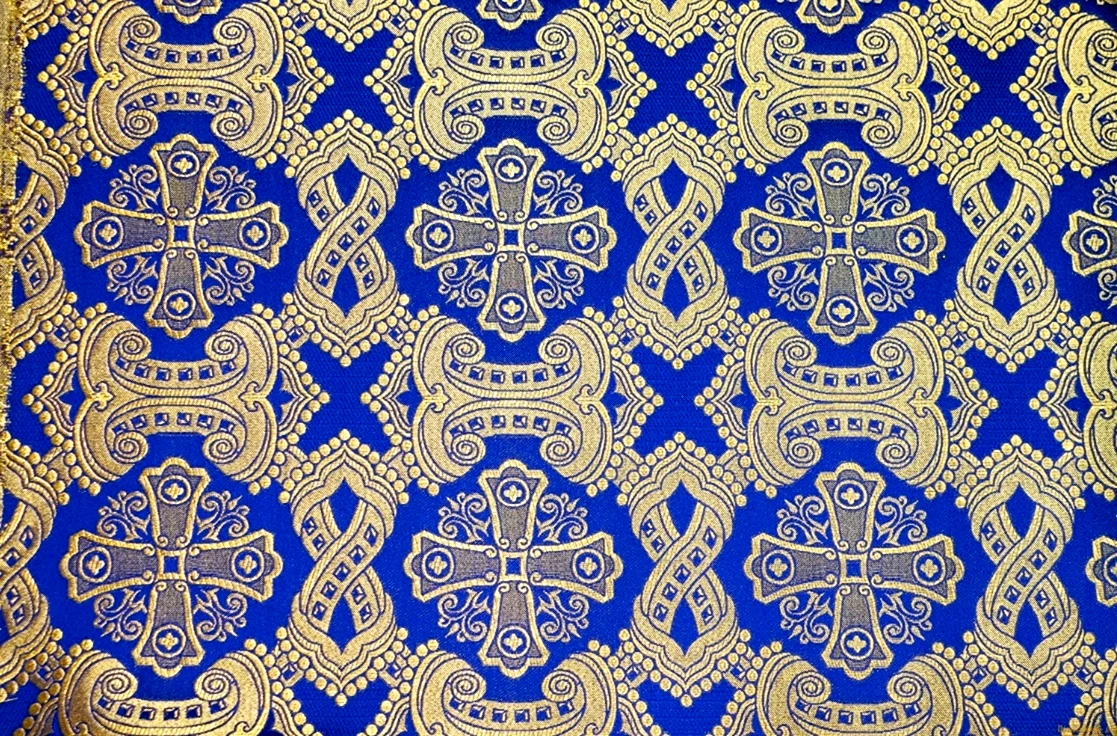 Парча церковная Византийский крест