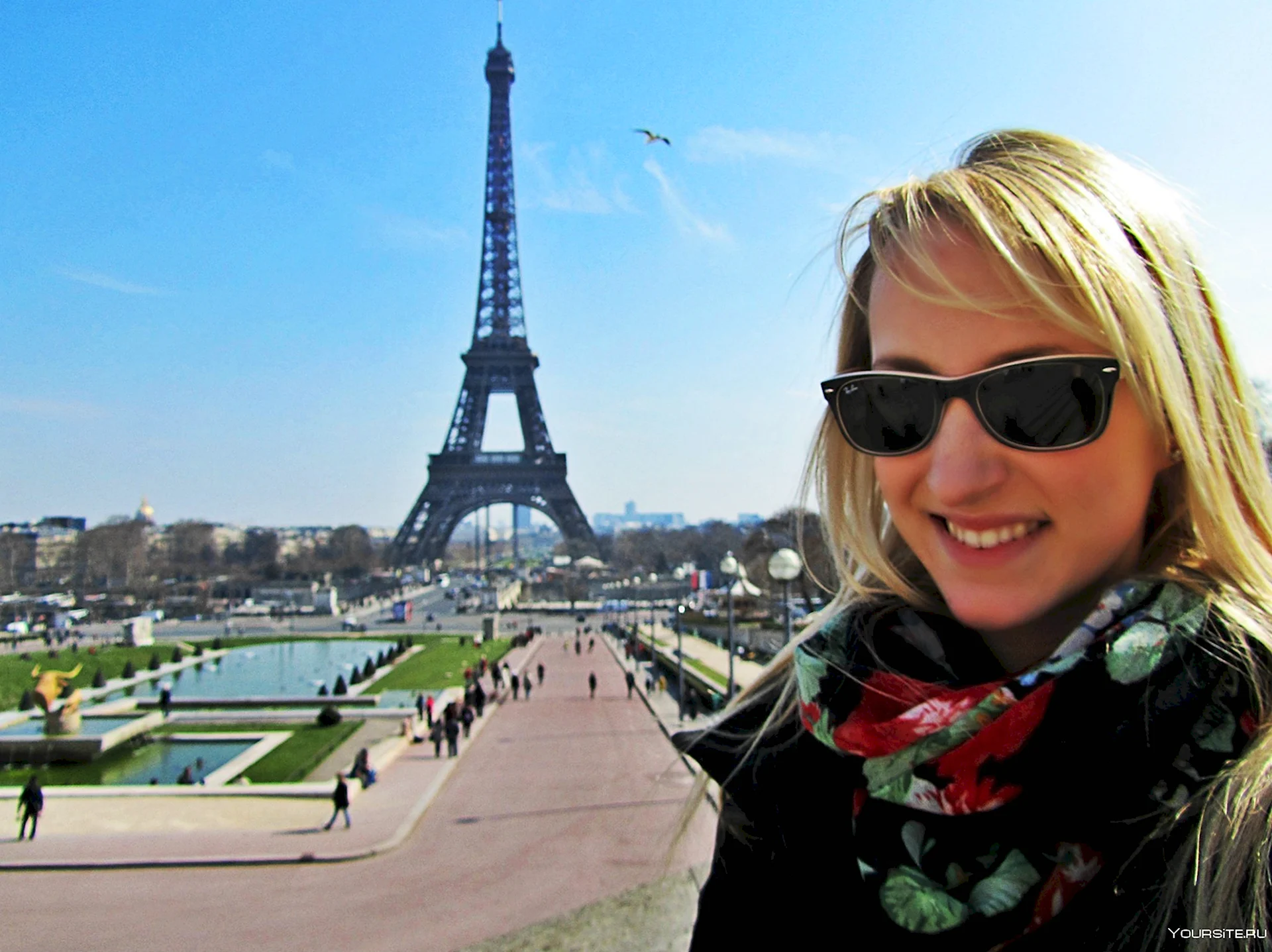 Париж Эйфелева башня селфи