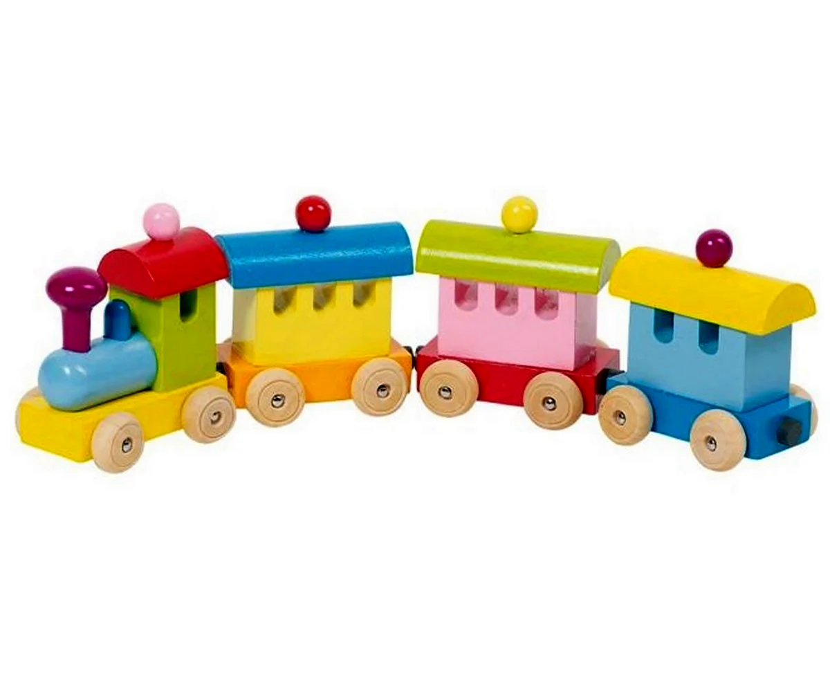 Паровозик с вагонами для детей игрушка