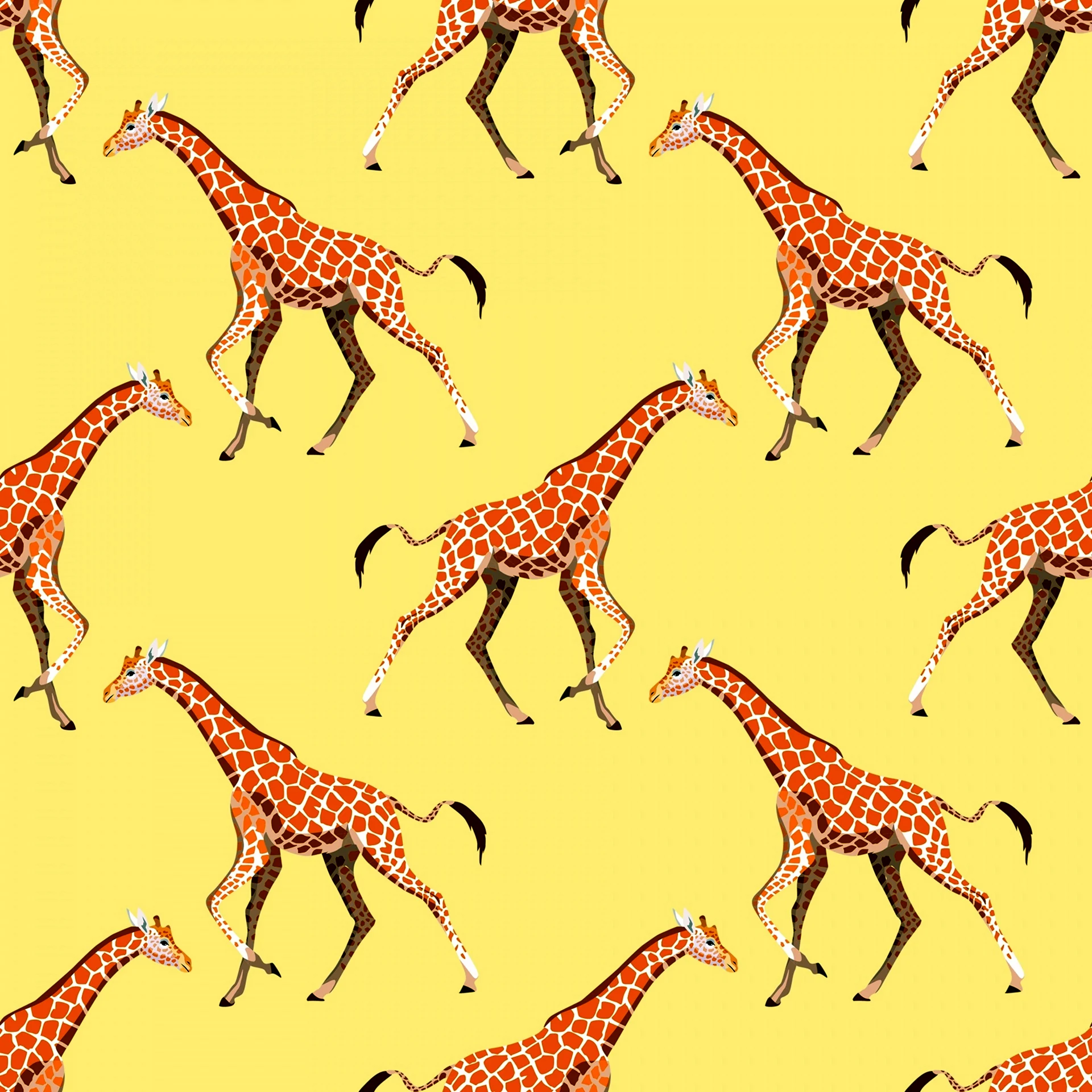 Паттерн с жирафами