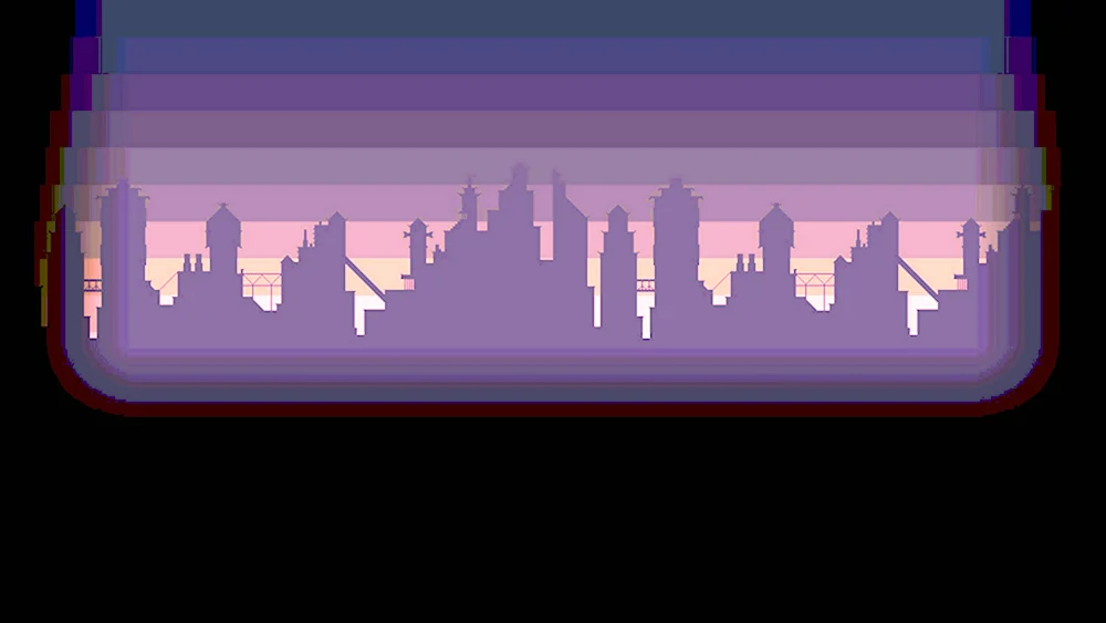 Пиксель арт панорама