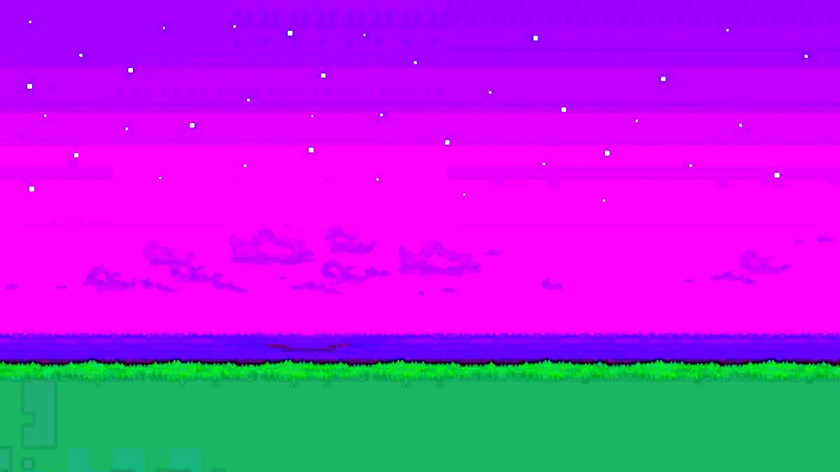 Пиксельное ночное небо