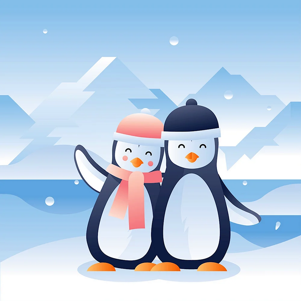 Пингвины любовь