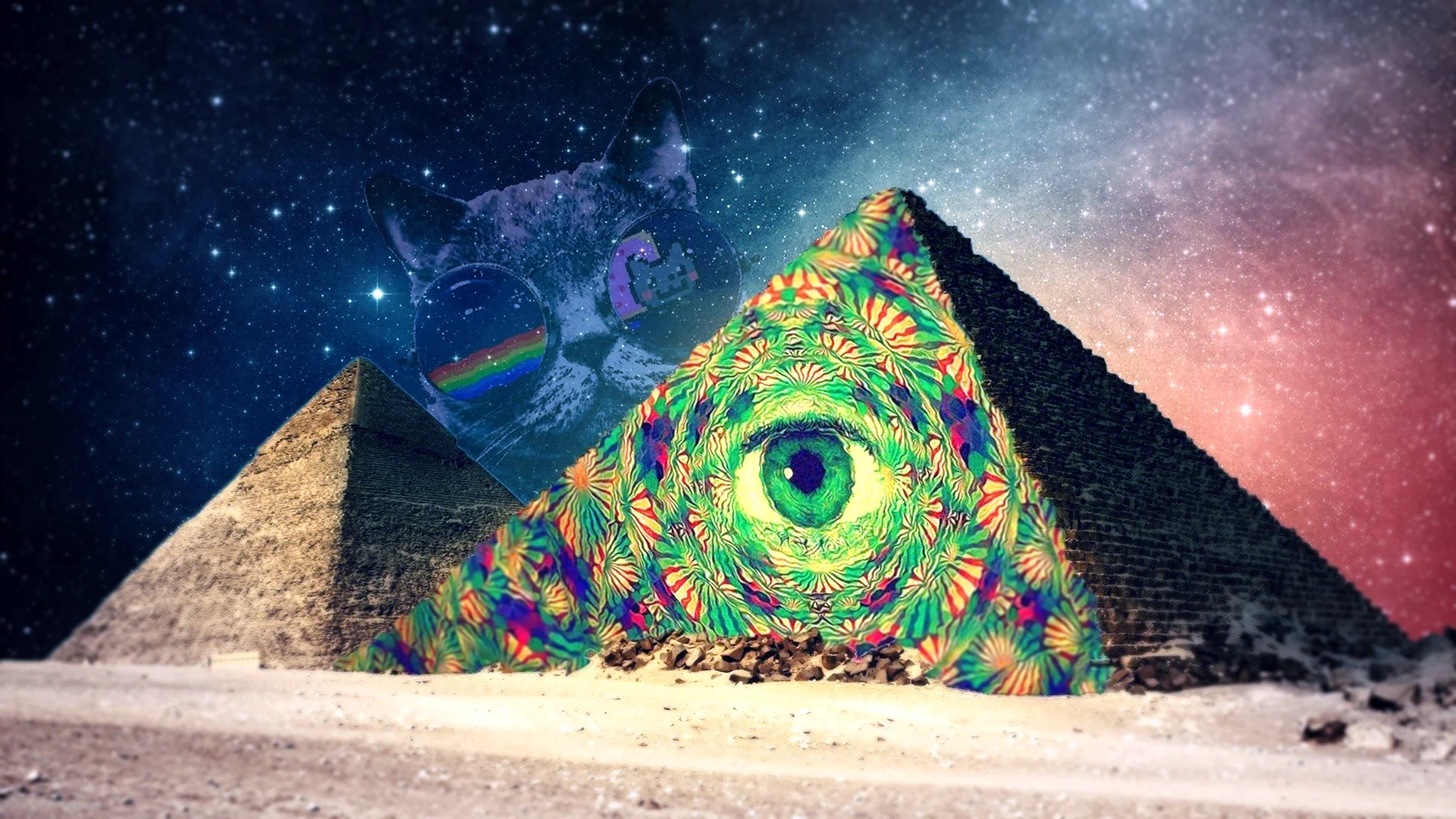 Пирамида Хеопса с космоса