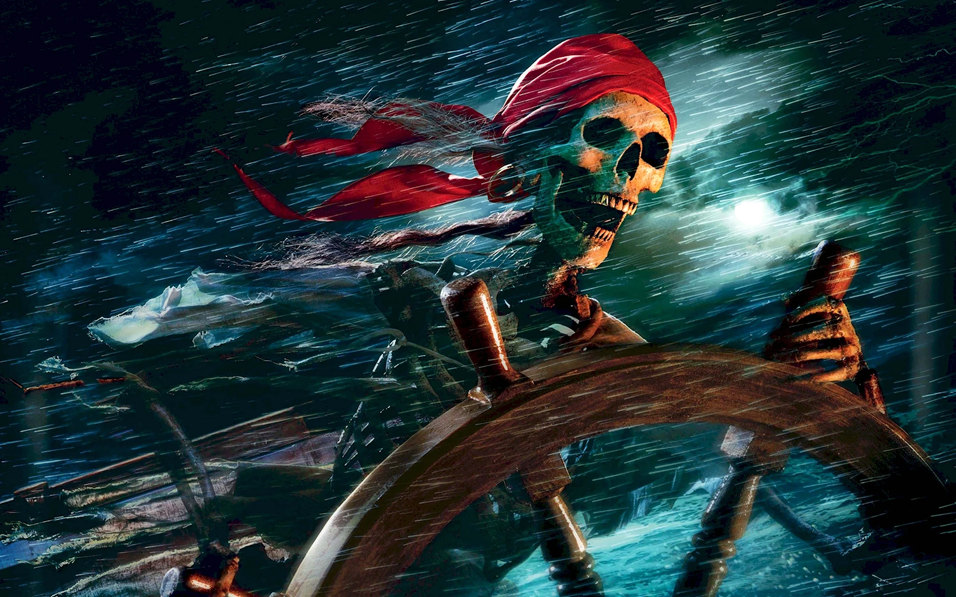 Пираты Карибского моря скелеты пираты