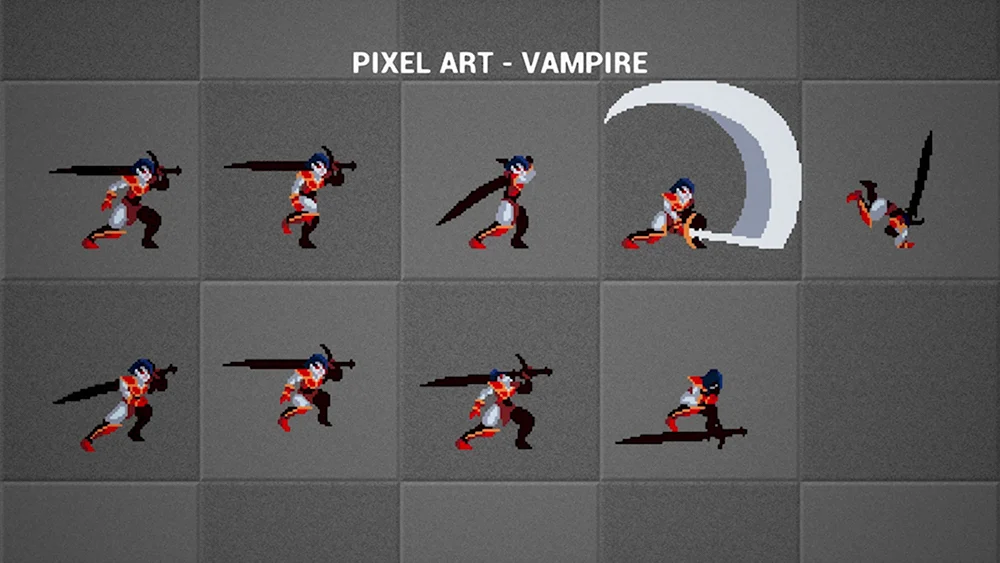 Pixel Art вампир