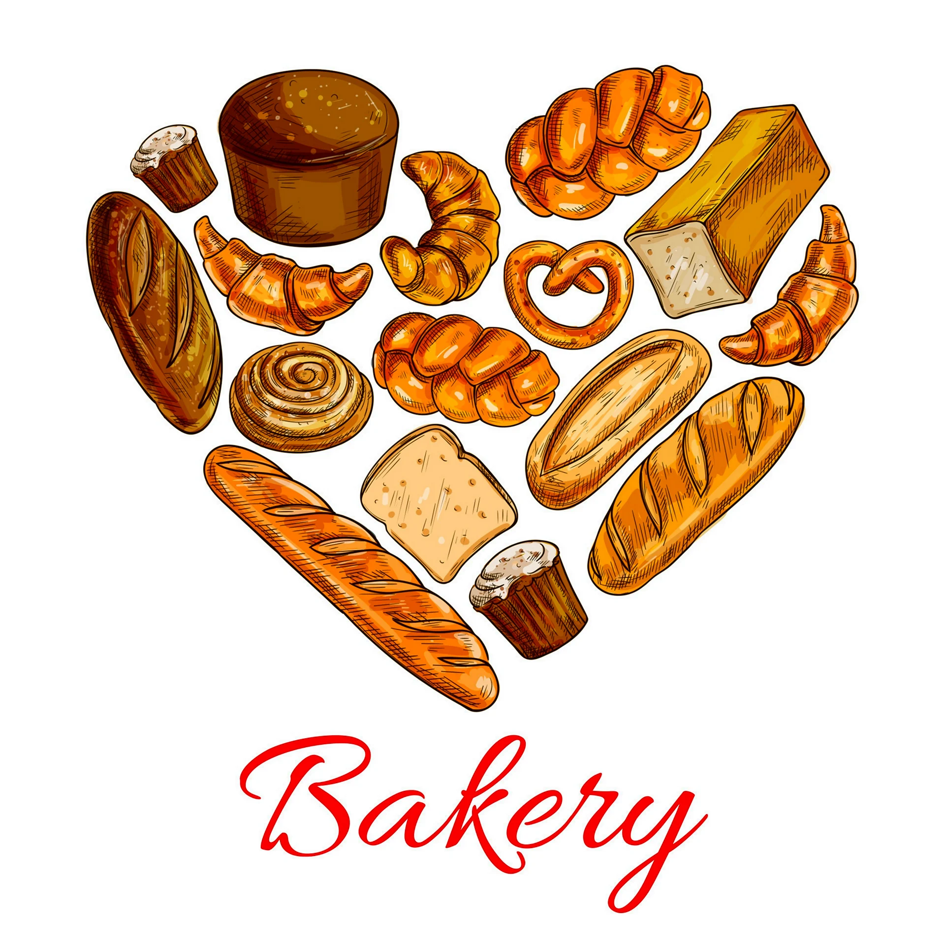 Плакат хлебобулочные изделия пекарня