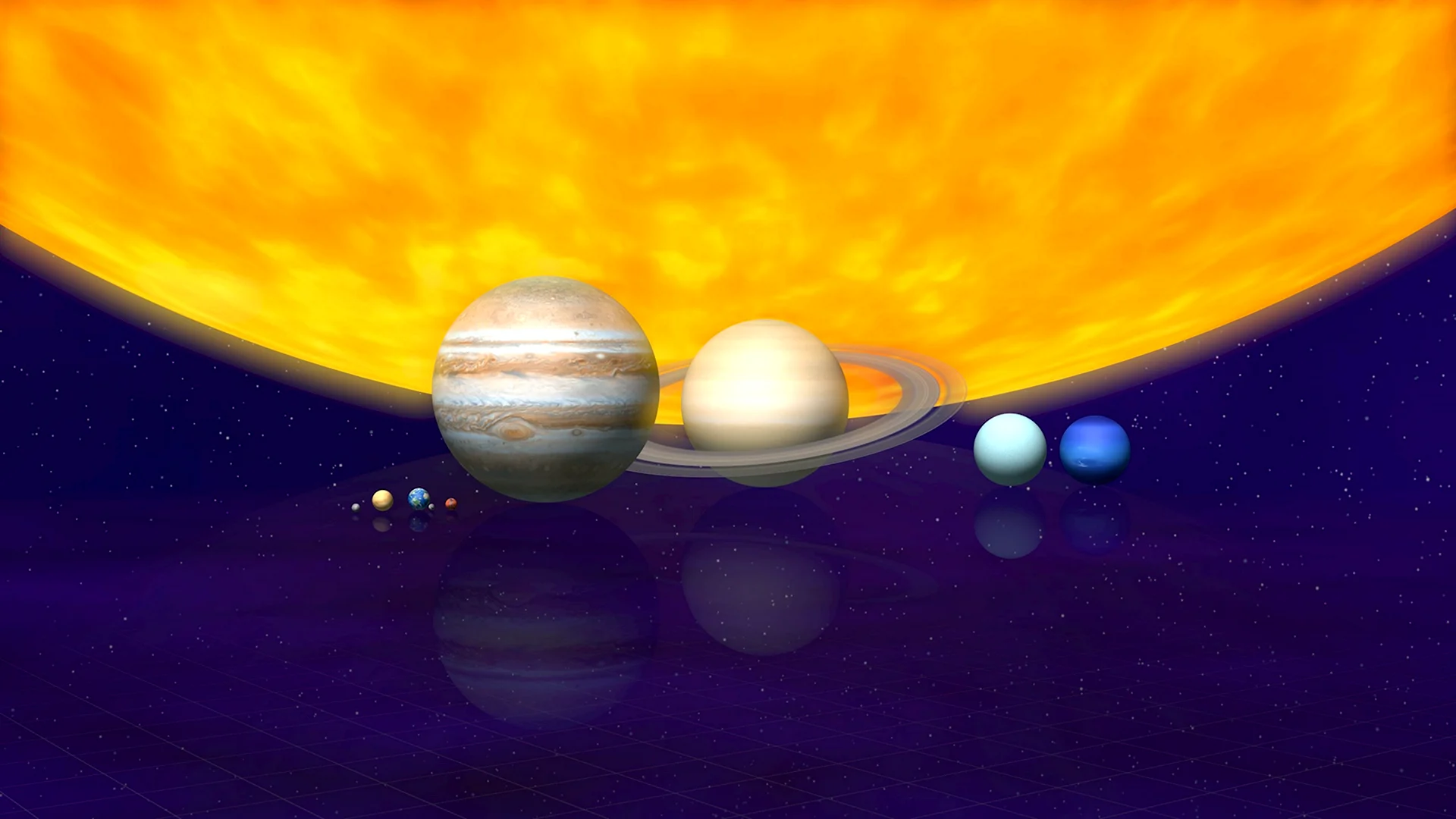 Планеты солнечной системы по размеру пастель