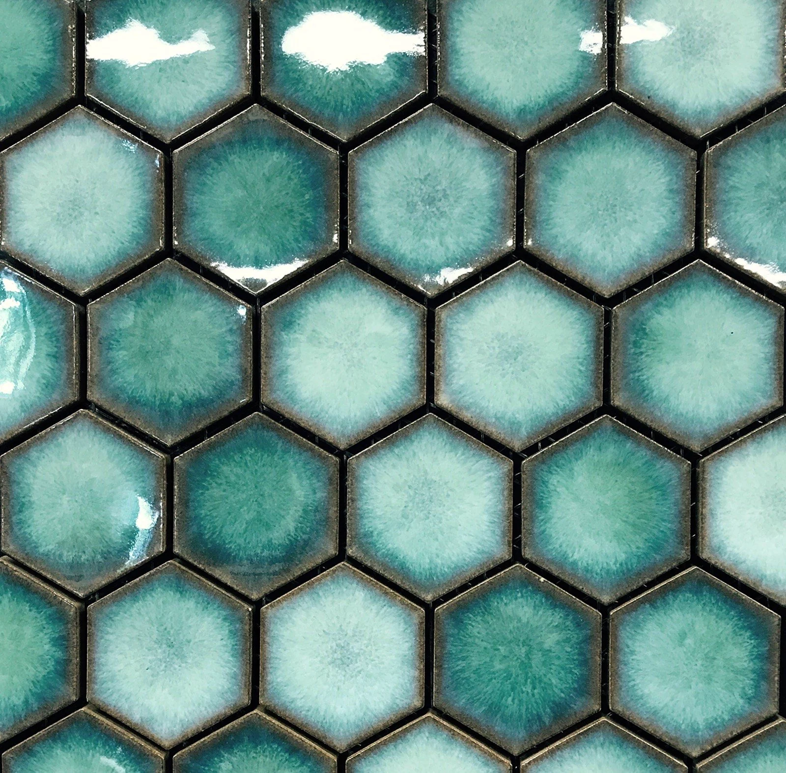 Плитка Hexagon зеленый мрамор