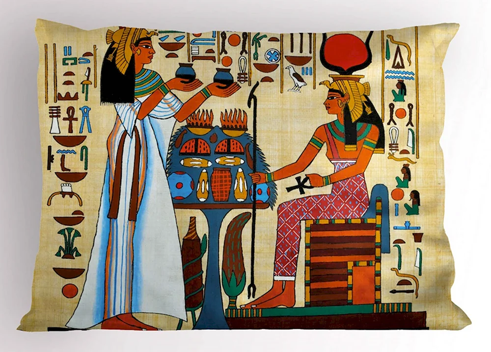 Подушки в египетском стиле