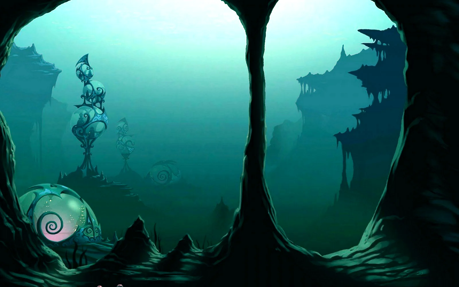 Подводная пещера фэнтези