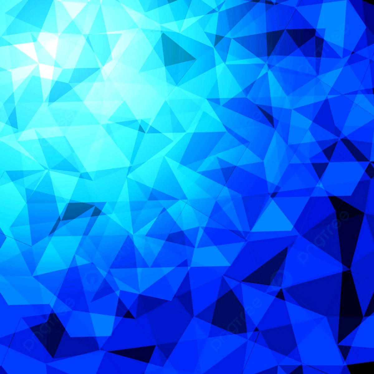 Полигональный фон голубой