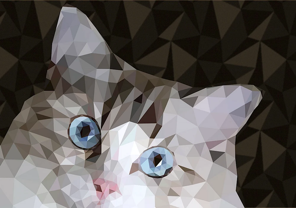 Полигональный котик