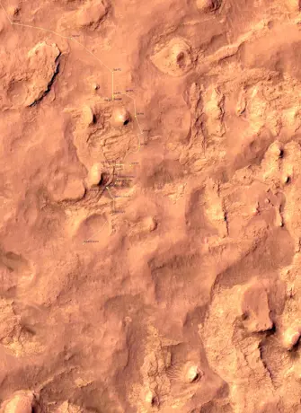 Поверхность и рельеф планеты Марс