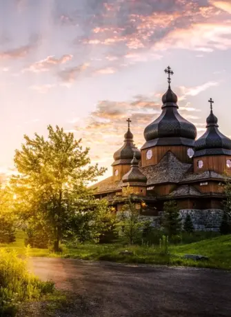 Православная Русь Россия храм горы