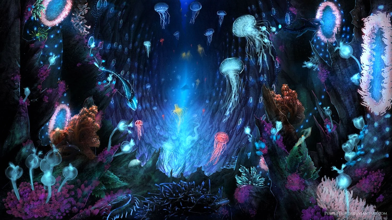 Психоделический подводный мир