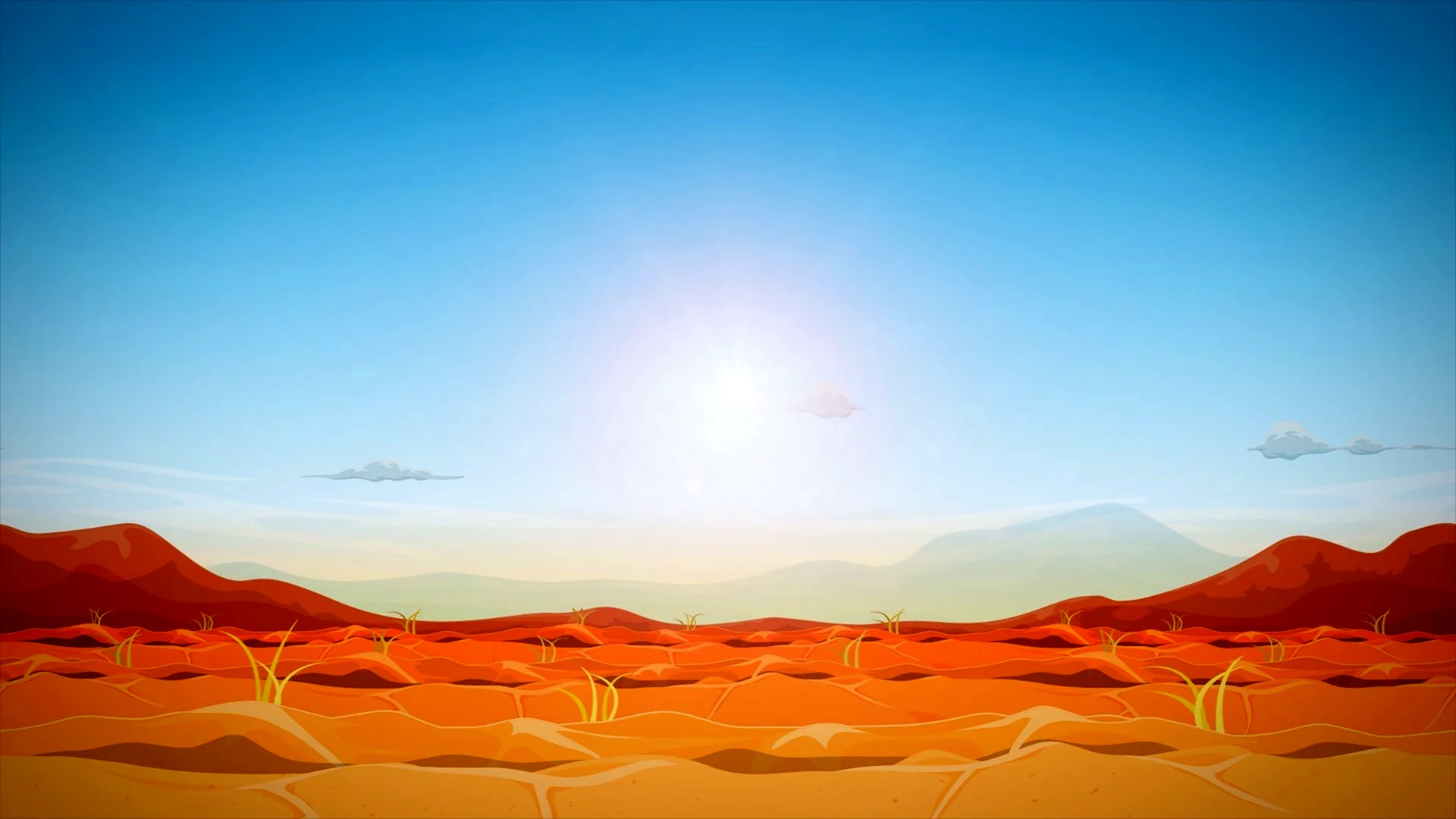 Пустыня фон реалистичный