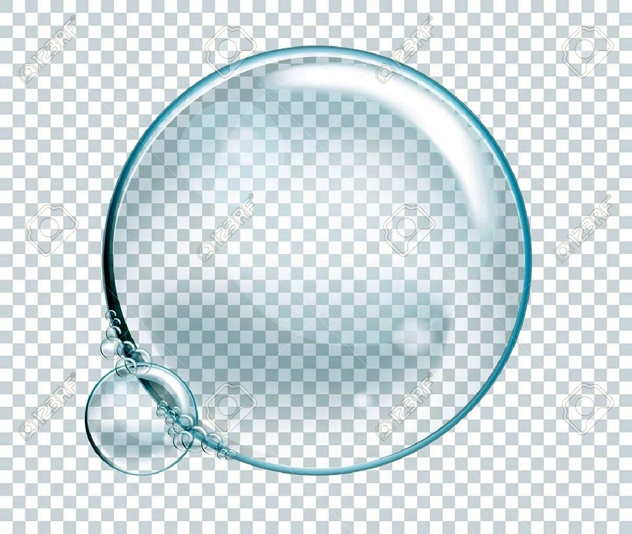 Пузырик на прозрачном фоне