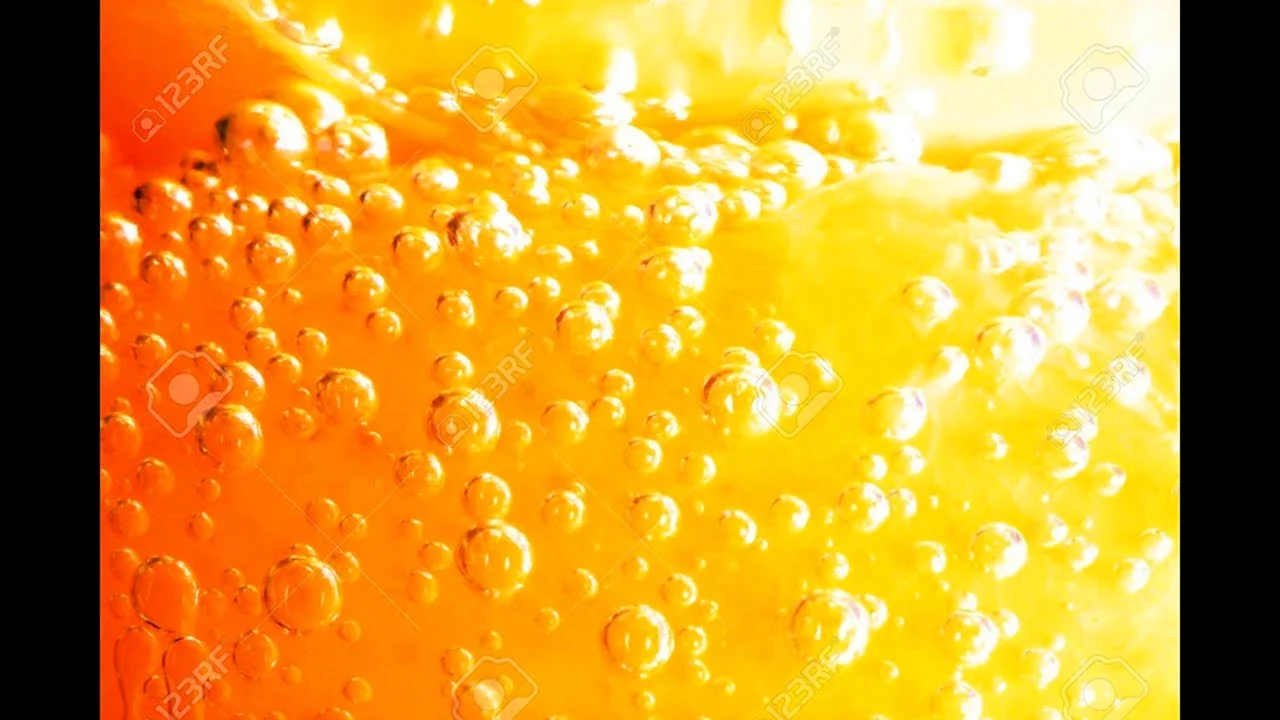 Пузырьки воды оранжевой