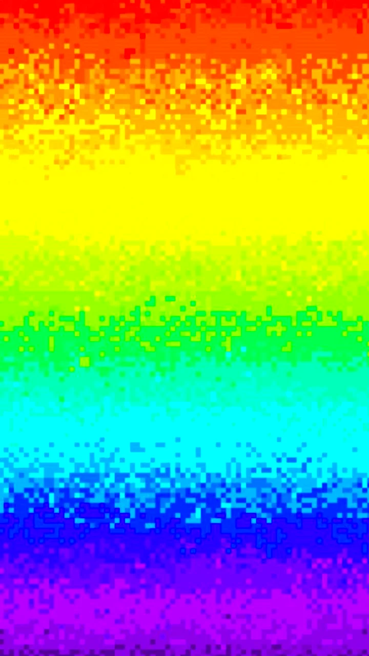 Радужный пиксельный фон