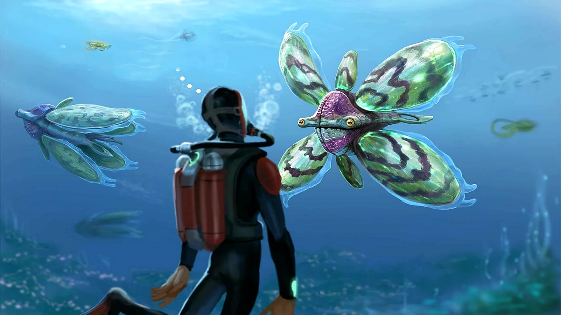 Игра сабнатика на русском. Райли Робинсон Subnautica. Сабнавтика 1. Сабнавтика 2. Морской венец сабнатика.