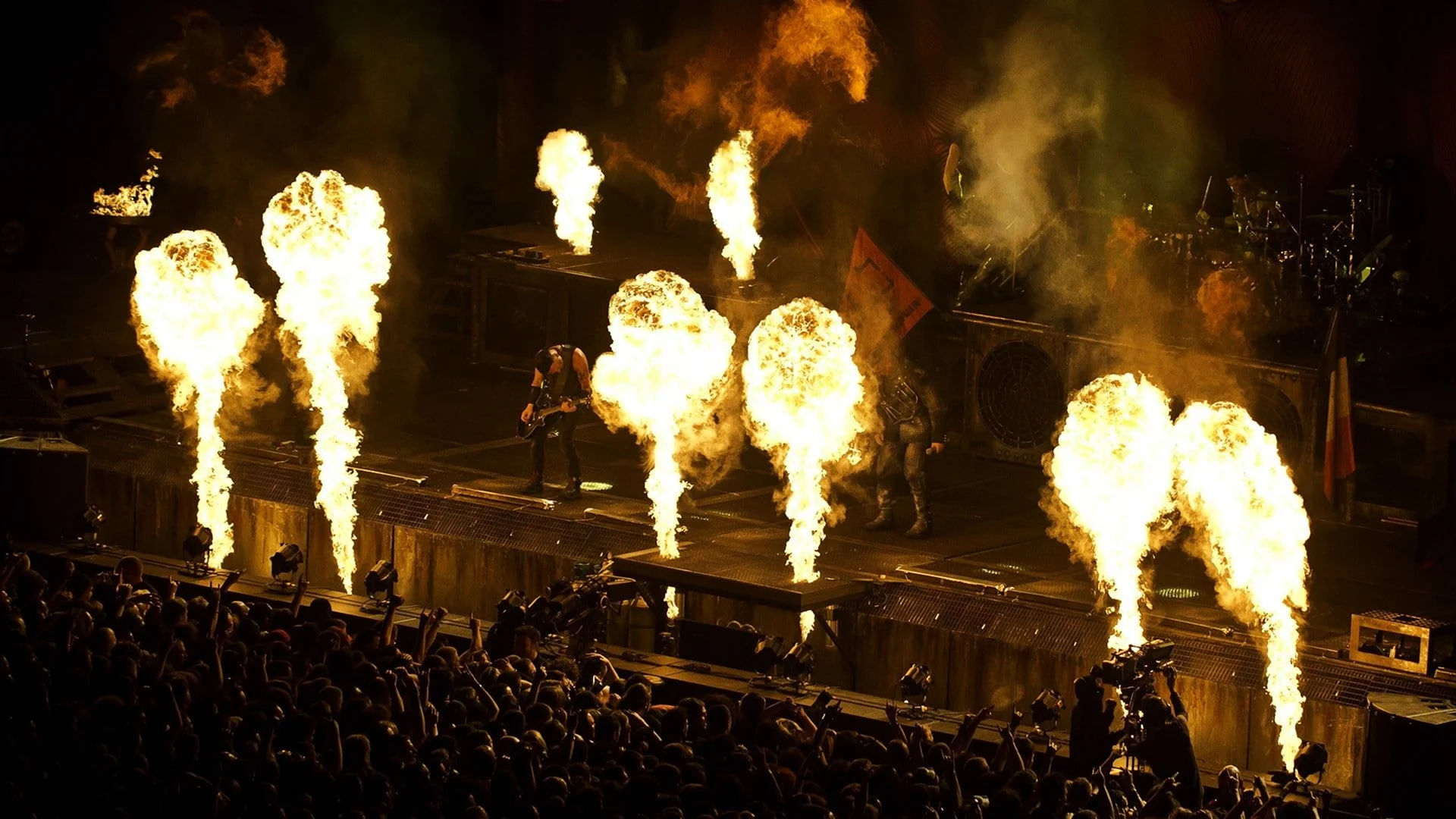 Rammstein концерт огонь